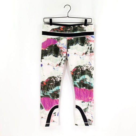 LULULEMON Inspire Crop II Pigment Wave Multi Sz 8 - Picture 5 of 13